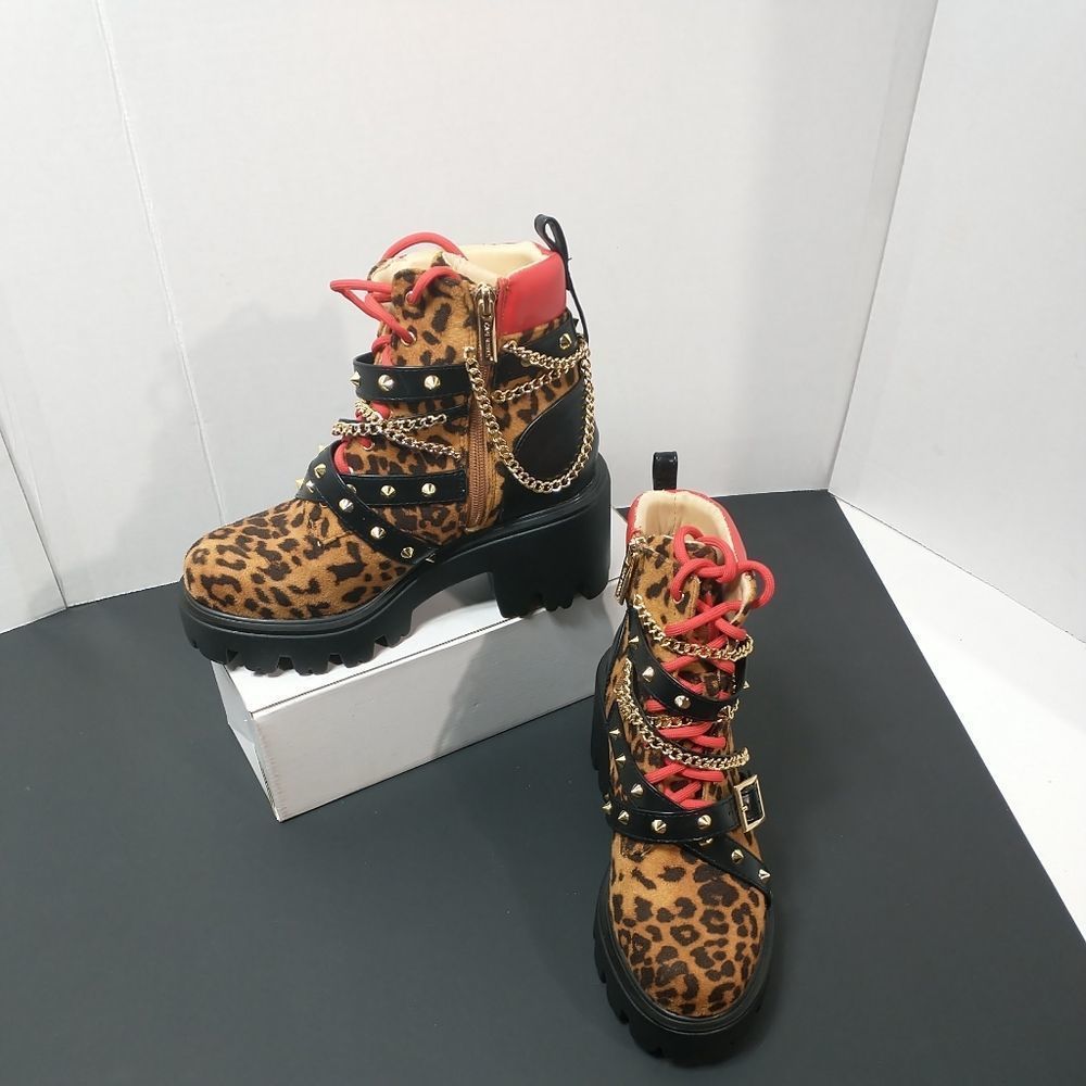 Cape Robbin Stargate Lace-Up Chunky Platform Combat Boots SZ 7M